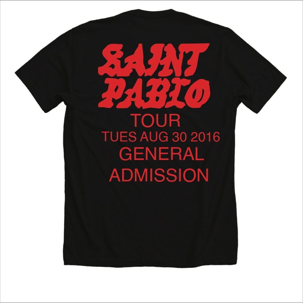 Kanye West “Saint Pablo Tour” T shirt New S-5XL Rap Hip Hop - Picture 2 of 2